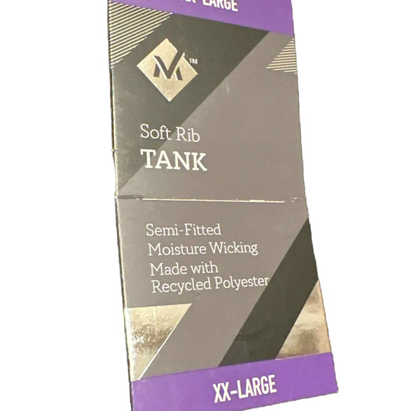 Member's Mark Women's Soft Rib Cropped Tank Size XXL Charcoal Gray Heather - Picture 7 of 7